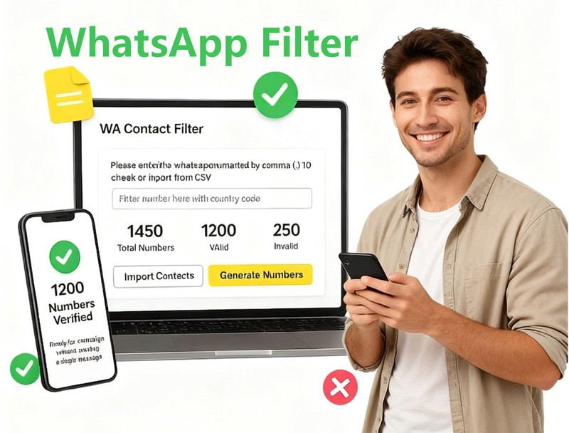 Bulk WhatsApp Number Checker & Verifier Tool – Validate WhatsApp Contacts with Accuracy